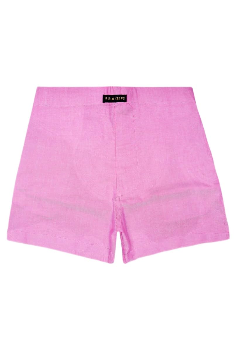 french crown Viola Pink Textured Oxford Premium Cotton Boxer-picture-27