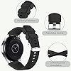 Mastten 22mm Silicone Strap Compatible With Samsung Galaxy Watch 46mm /Galaxy Watch 3 45mm /Gear S3 Frontier/Classic, Soft Silicone Sport Wristband Replacement Straps For Men Women, Black #1