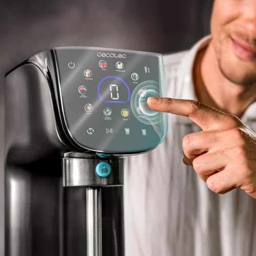 Cecotec Gelatec 2100 Multifunktions-Eismaschine, 500 W, 11 Programme für Eis und Granitgetränke, CreamOn und Re-Spin-Technologie, Touchscreen, 3 Becken, Fassungsvermögen 2,1 l