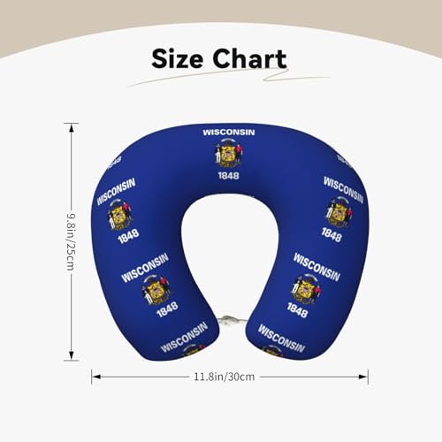 Almohada cuello U de poliéster para viaje cómodo miniatura 5