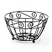 Spectrum Diversified Scroll Fruit Bowl, Black