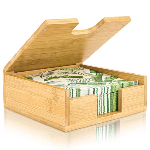 MOLEDINO Flat Napkin Holder for Table with Lid 13