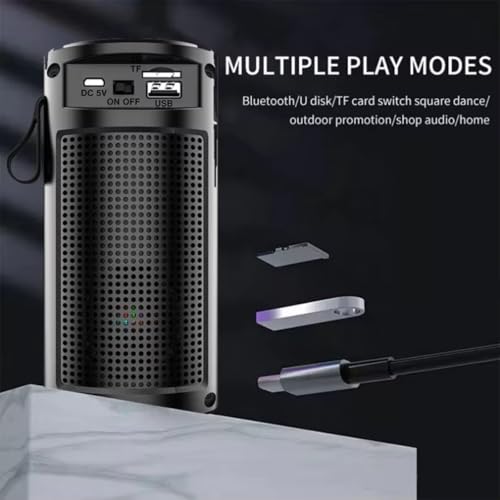Image of RGB Wireless 5W Bluetooth Speaker with Mic & 8 Hrs Playtime, HD Surround Sound and Rich Bass, Also Support Call Function for Android & iOS