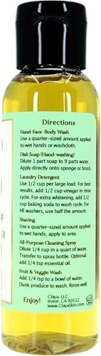 Image of Laurel Berry Liquid Castile Soap - Organic Ingredients, Biodegradable, Gentle for Sensitive Skin, Versatile use and Travel Size (2 Pack of 2 fl oz)