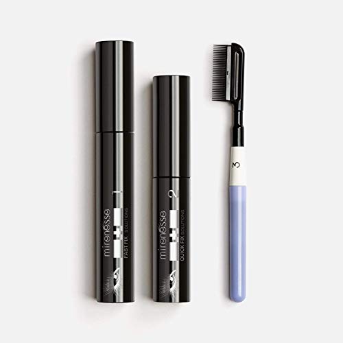 Mirenesse Cosmetics Best 4D Fiber Instant Lash Mascara Last All Day, waterproof, smudge proof & hypoallergenic ingredients. non-toxic and natural. Black Winner Best Mascara