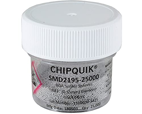 219525K - Chip Quik SMD2195-25000 Solder Spheres Sn63/Pb37 .022