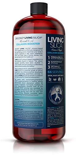 Orgono Living Silica Collagen Booster Liquid | Vegan Collagen Boosting Drink | Supports Healthy Collagen and Elastin Production for Joint & Bone Support, Glowing Skin, Strong Hair & Nails. - Image 3