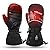 SNOW DEER Heated Mittens for Men and Women Waterproof Ski Gloves with Touchscreen 7.4V 3000mAh Battery Gloves Electric Rechargeable Thermal Mittens for Hands Warm