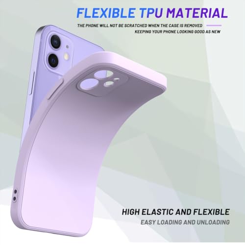 Image of for iPhone 12 Case Purple, Scratch Resistant with Soft Touch, Slim Thin Phone Cover for iPhone 12 6.1 inch