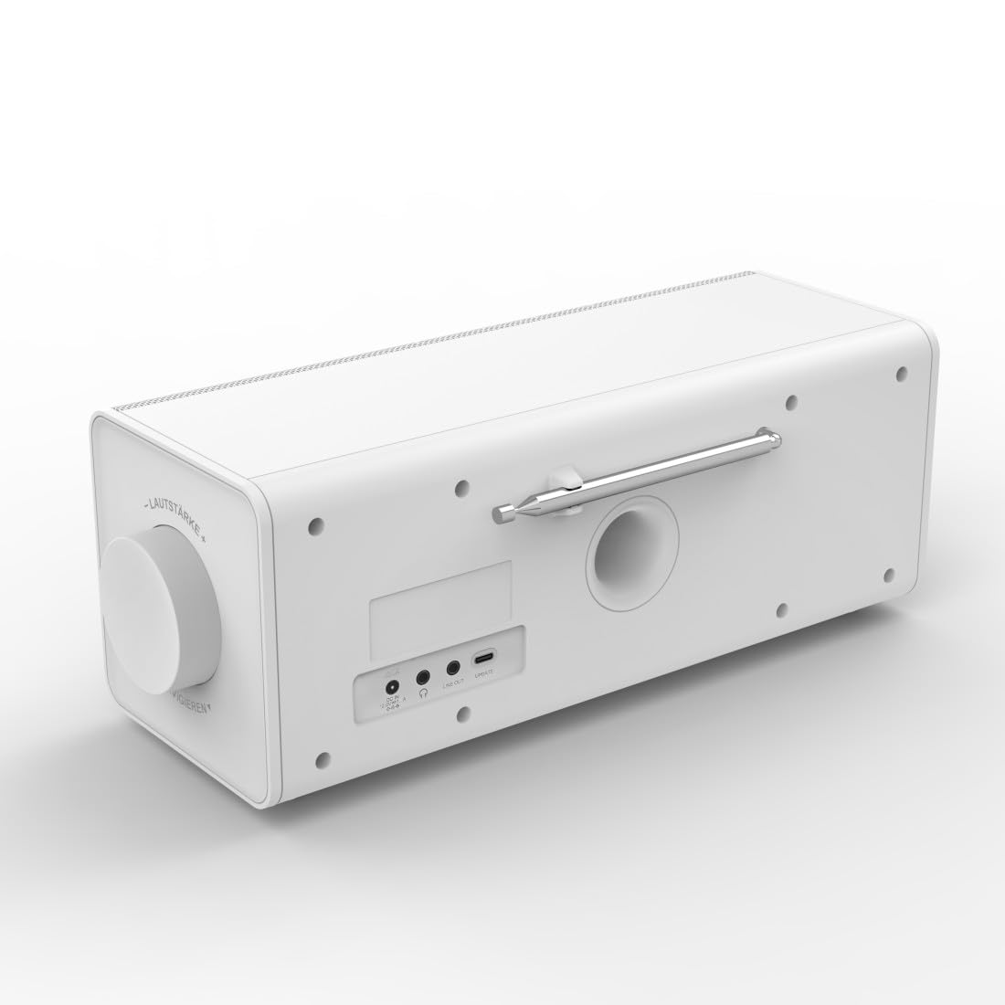 Hama Digitalradio mit Wecker (DAB Radio mit großem Display, Küchenradio, DAB+, Seniorenradio mit einfacher Bedienung, Bluetooth, FM, Radiowecker, Stereo-Radio, kleines Radio mit gutem Empfang) weiß