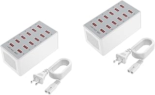 Hemobllo 2Pcs 12 Carregador Estações De Carregamento De Celular Estação De Carregamento De Mesa Estação De Carregamento De Mesa Estação De Carregamento USB Hub De Carregamento USB Estação