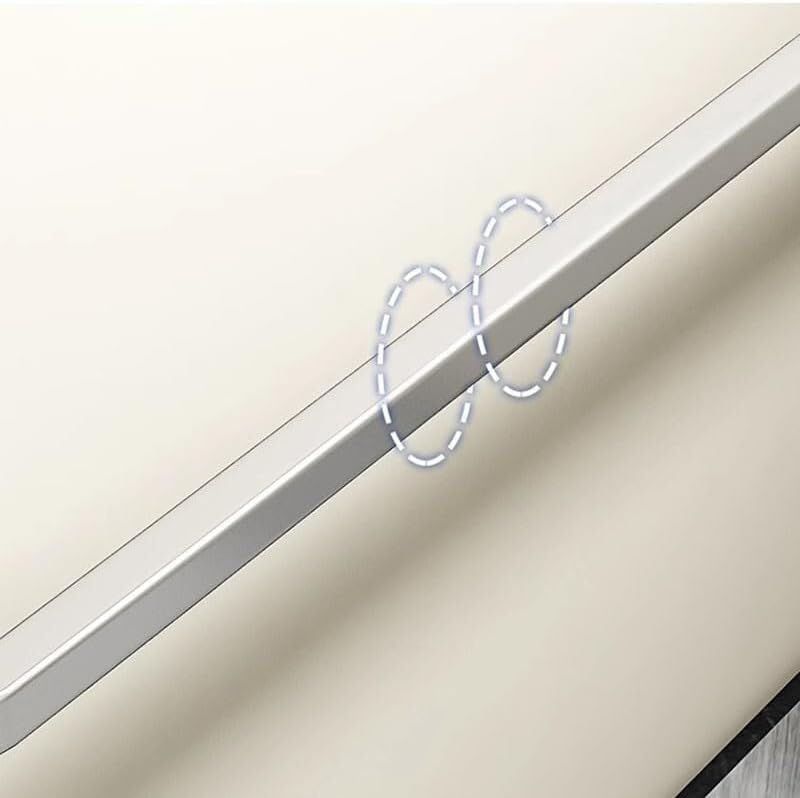 Rampe d'escalier intérieure en tube d'acier galvanisé silver de 120cm murale