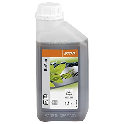 Olio catena motosega: ideale per la manutenzione della tua motosega 9 Stihl, olio bio plus per catena di motosega, bottiglia da 1 litro, 7815163001 (etichetta in lingua italiana non garantita)