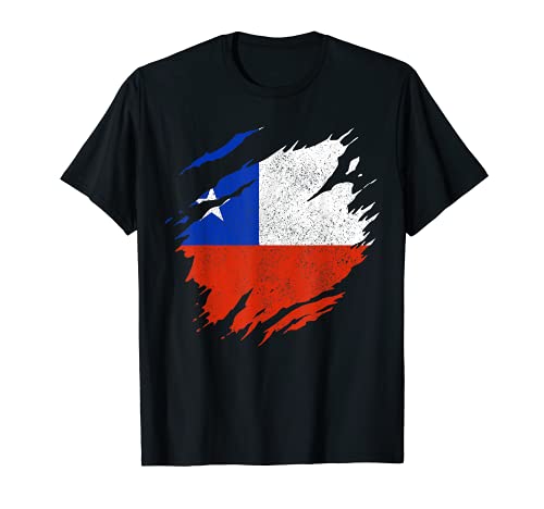 Chile Flag Chilean Pride Vintage Chile T-Shirt, Black