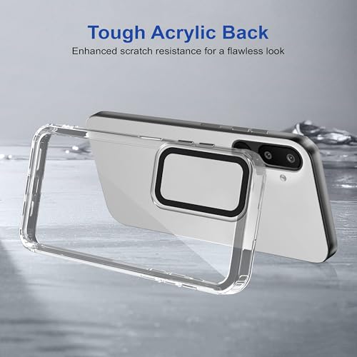 Image of amazon basics Back Case Cover for Samsung Galaxy M16 5G | Compatible for Samsung Galaxy M16 5G Back Case Cover | Case Cover with Camera Protection | (TPU + PC | Transparent)