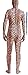 Full Bodysuit With Zipper Helper Spandex Unisex Unitard Tights Suit Zentai Cosplay Costume (Large, Tiger)