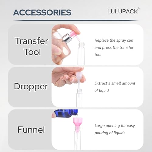 Image of Lulupack 8ml Perfume Atomizer, Cologne Travel Spray Bottle, Refillable Portable Sprayer, 6pcs, 6color-7, 8ml