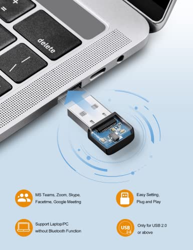 Sarevile Bluetooth Headset, Bluetooth Trucker Headset with Upgraded Microphone Noise Canceling for Trucker, Hand Free Wireless Headset with Adapter for Office Meeting. (Black) - Image 5