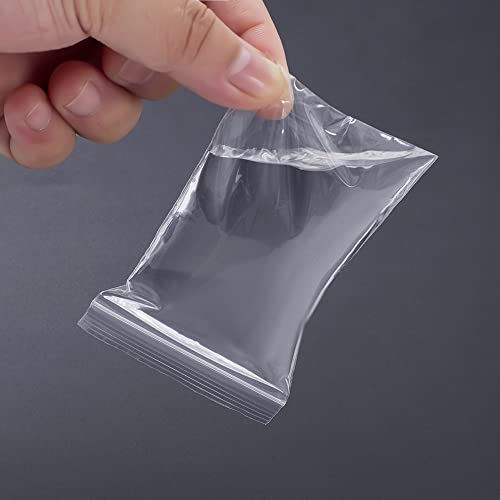 Small Plastic Bags, 300 PCS Mini Baggies, 3 Assorted Sizes, Transparent Jewelry Bag Reclosable, Clear Bag, Resealable Poly Bags for Pill, Beads, Screws, Packaging4