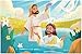 MoinKidz Bible Themed 4-in-1 Wooden Jigsaw Puzzles in Box, 15 Piece Each, Christian Religious Nativity Toys for Kids, Easter Christmas Puzzle for Kids (New Testament)