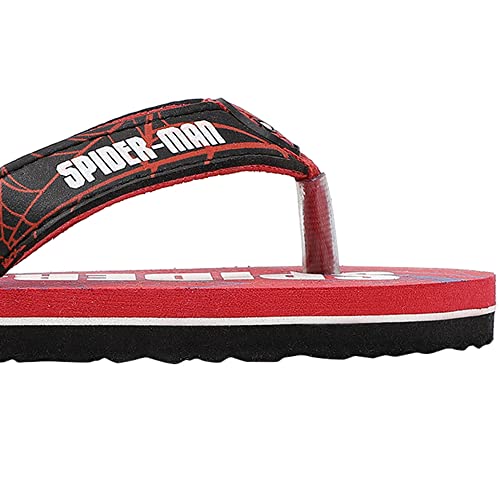 Image of Kidsville Spiderman Printed Blue Flipflops for Boys