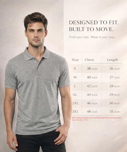 Image of Scott International Cotton Polo T Shirt | Collar Half Sleeves Plain T-Shirt | Tshirt for Men Stylish | Casual Tee for Office, Sports, Gym & Everyday Comfort | Men's Breathable All-Season Tshirt