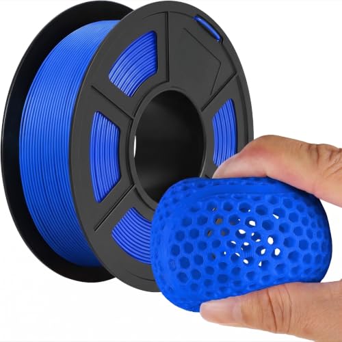 Image of 250G TPU 3D Printer Filament 1.75mm Filajoy3D 3D Printing Filament Dimensional Accuracy + /- 0.02mm for Most FDM 3D Printers,Blue