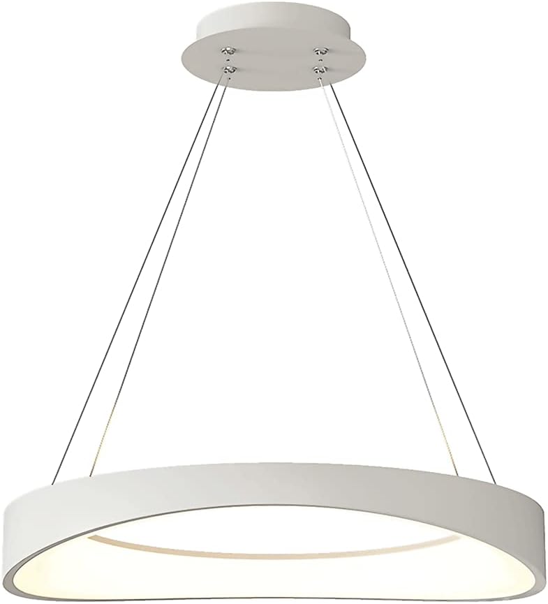 Anneau Suspension De Salle À Manger, Lampe Suspendue Led Moderne, Lampes À Suspension En Métal Avec Abat-Jour En Acrylique, Éclairage Décoratif De Chambre À Coucher Minimaliste, Lustres D'Îlot