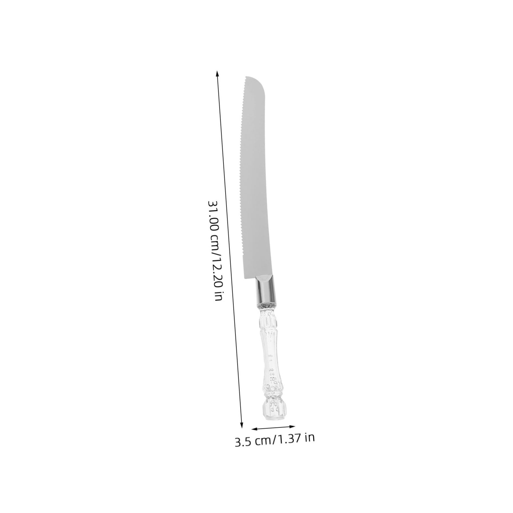 SOLUSTRE 2pcs Wedding Cake Knife and Server Set Rustic Stainless Steel Cake Cutter Set for Bride and Groom Wedding Anniversaries Parties