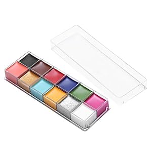 Sonew Pintura Corporal Facial Profesional, Pintura al óleo de 12 Colores, Pintura Corporal Facial, Efectos Especiales…