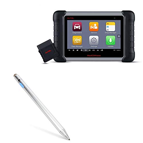 BoxWave Stylus Pen Compatible with Autel MaxiCOM MK808BT - AccuPoint Active Stylus, Electronic Stylus with Ultra Fine Tip for Autel MaxiCOM MK808BT - Metallic Silver
