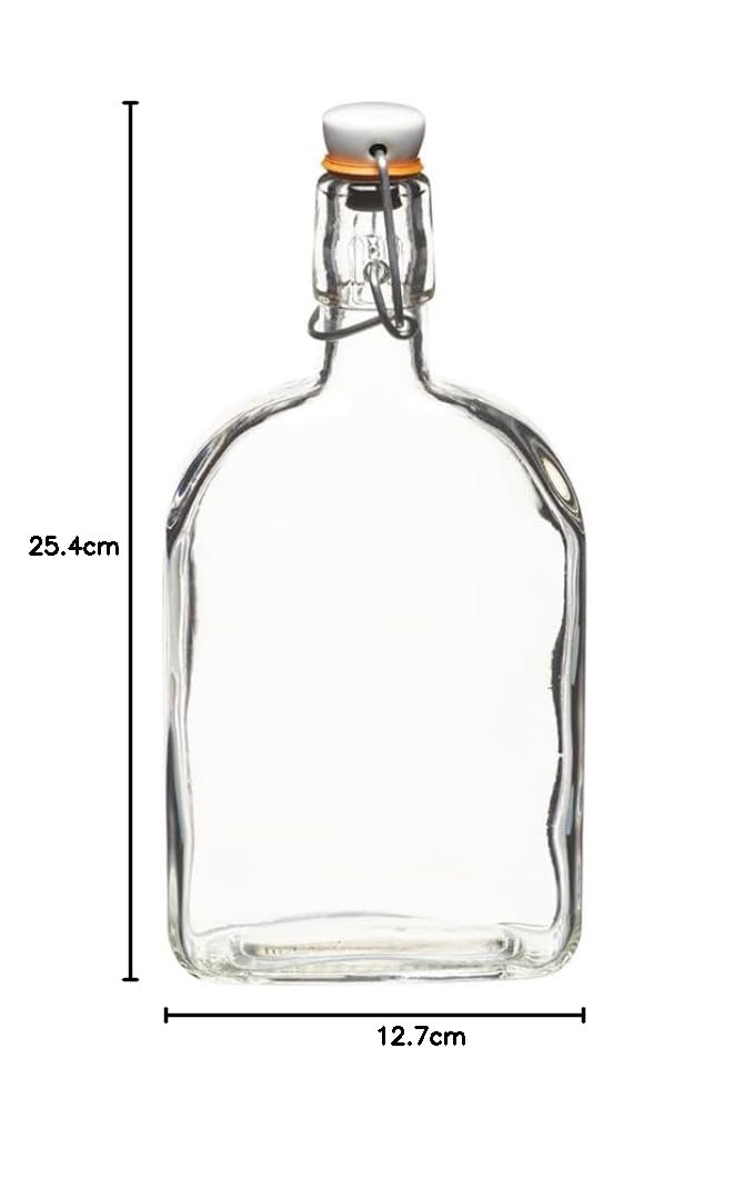 KitchenCraft Butelka na Gin Sloe z Korkiem Home Made, Szklana, 500 ml