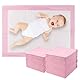 Fsaklaskdy 50 Stück Baby Inkontinenzunterlage Wickelunterlage Einweg, 60 × 45 cm Wickelauflage, Baby Changing Mat für Unterwegs, Hygienisch mit Superabsorber, Weich, Wasse, Atmungsaktiv (Rosa)