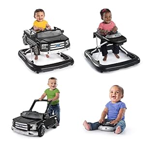 Bright Starts Ways to Play Walkerâ„¢ – Ford F-150, Agate Black, 4-in-1 Walker Ages 6 Months+