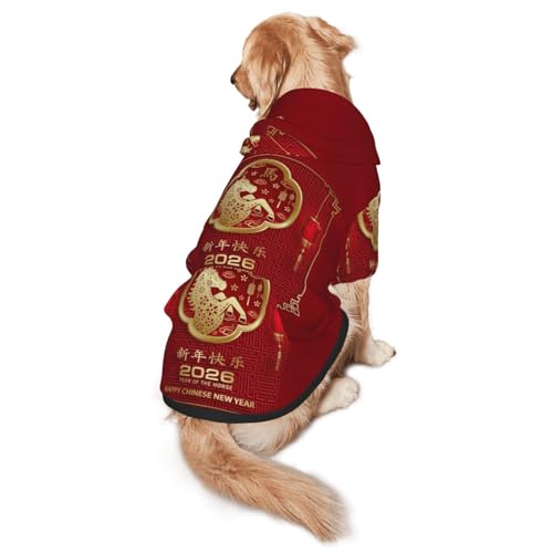 Sudadera con capucha para perro XXL year of the horse