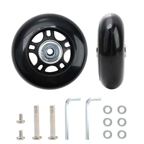 2er-Set Ersatzrollen für Koffer, 70x24mm Kofferrollen Ersatzrollen,...