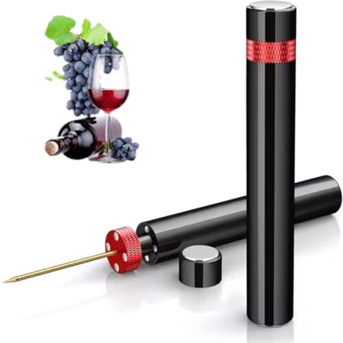Abridor de Botellas y Sacacorchos Profesional en Acero Inoxidable | Sistema de Bombeo a Presión de Aire | Abrebador de Vino con Sistema de Bombeo | Fácil de Usar y Duradero