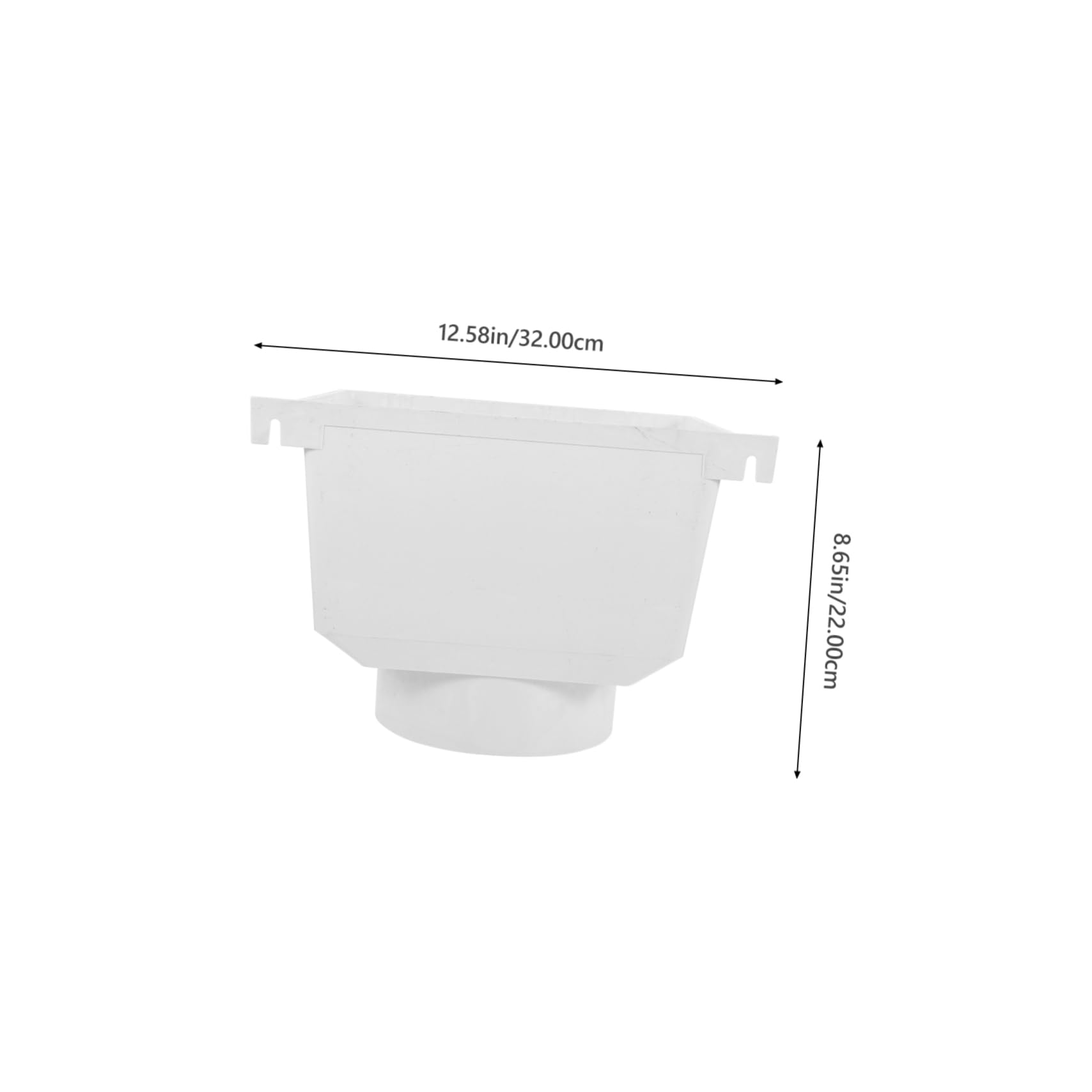 Deviatore per Pluviale in PVC Bianco, Raccoglitore Acqua 1 Pz | Lavorazione Precisa, Lunga Durata, Scolo Pubblico e Fabbrica, Impiego Industriale per Canalizzazioni