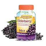 Emergen-C Elderberry Gummies, Elderberry Immune Support Natural Flavors with High Potency Vitamin C, 36 Count