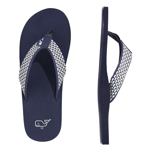 vineyard vines Men's Micro Whale Classic Foam Flip Flops