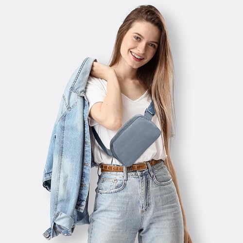 Image of JSJ Mini Fanny Pack for Women & Men,Valentines Day Gifts for Girls Teens Kids Daughter Sister Her,Trendy Stuff Crossbody Bags Cute Everywhere Belt Bags. (Navy Blue)