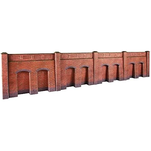 Metcalfe Models OO/HO Scale Red Brick Retaining Walls Cover