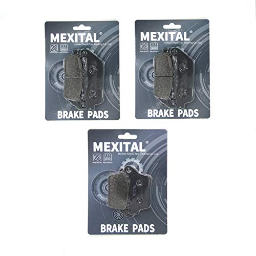 MEXITAL Plaquettes de frein semi-métallique Avant et Arrière pour CB 600 F Hornet (F7/F8/F9/FA/FB/FC) (07-13) / CBR 600 F (FB/FC) (11-13)