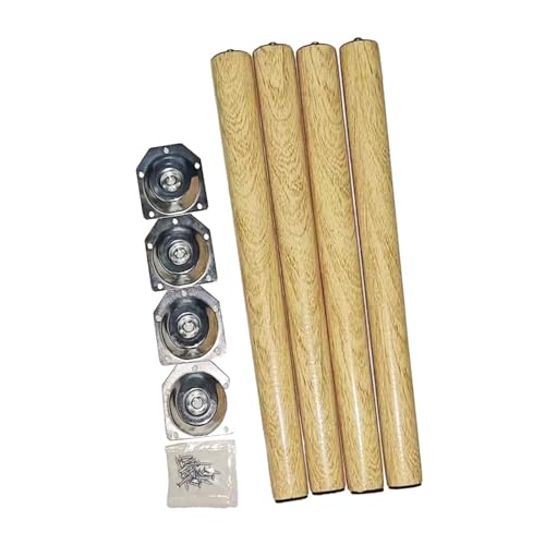4 gambe in legno per mobili da scrivania, sedie e