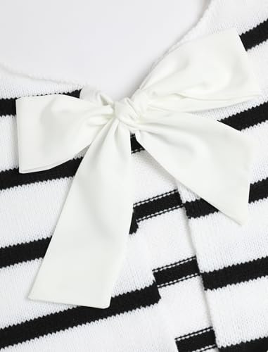 ZAFUL Sweater Vest Top for Women Casual Cropped Bow Tie Back Sleeveless Sweaters Knitted Tank Tops 20253