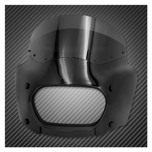 Carénage de phare avant de moto noir en ABS pour protéger votre Harley Fat Bob FXFB