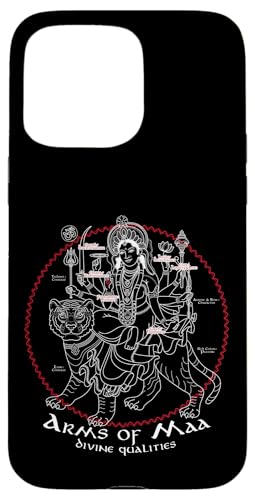 Maa Durga Arms Divine Qualities Spiritual Symbol Hindu Case for iPhone 15 Pro Max