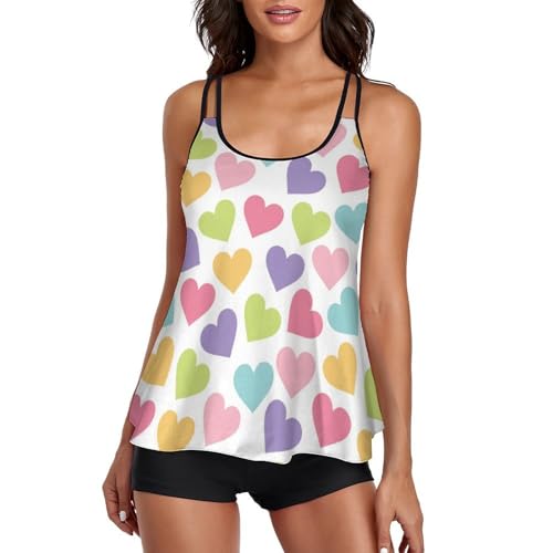 Maillot de bain tankini de vacances avec short de garçon pour piscine et plage