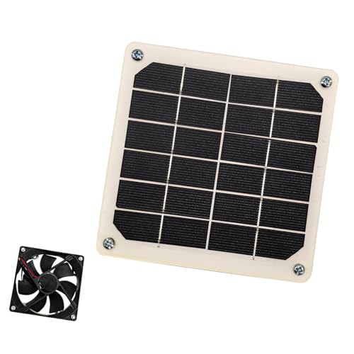 YIZITU Respirador De Techo Solar Ventilador Distribución Aire Mil Giros Construcción Impermeable para Espacios Interiores Ventilador Refrigeración Solar Inalámbrico