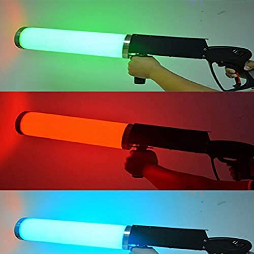 Pistola de humo LED KRASS para efectos escénicos con gas CO2, pistola criogénica portátil para DJ, incluye manguera de 3 m miniatura 3